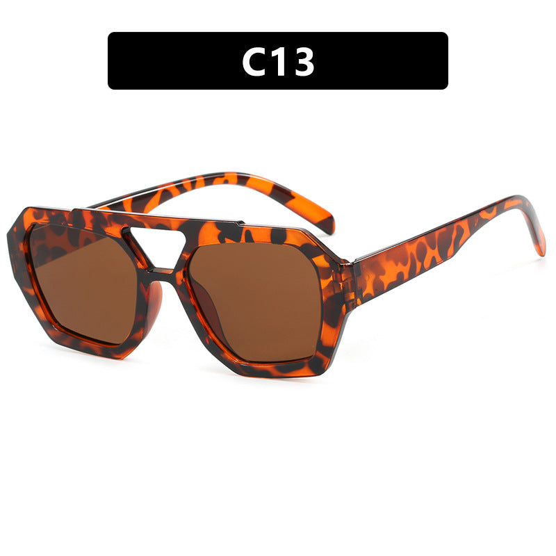 Women's Double Beam Women Sunglasses Fashion Eyewear UV Protection Stylish