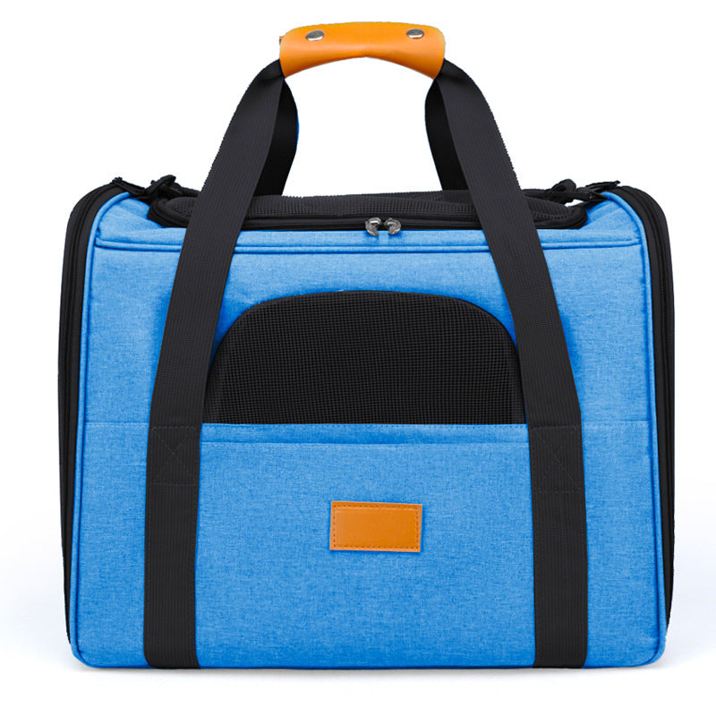Large Capacity Foldable Pet Carrier Bag Breathable Oxford Cloth Travel Bags