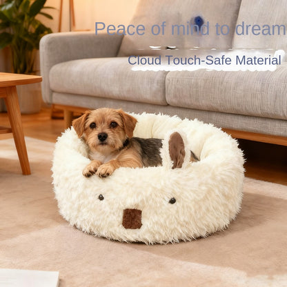 Winter Warm Half-Enclosed Pet Bed Nest Perfect Small Medium Large Dog Cosiness