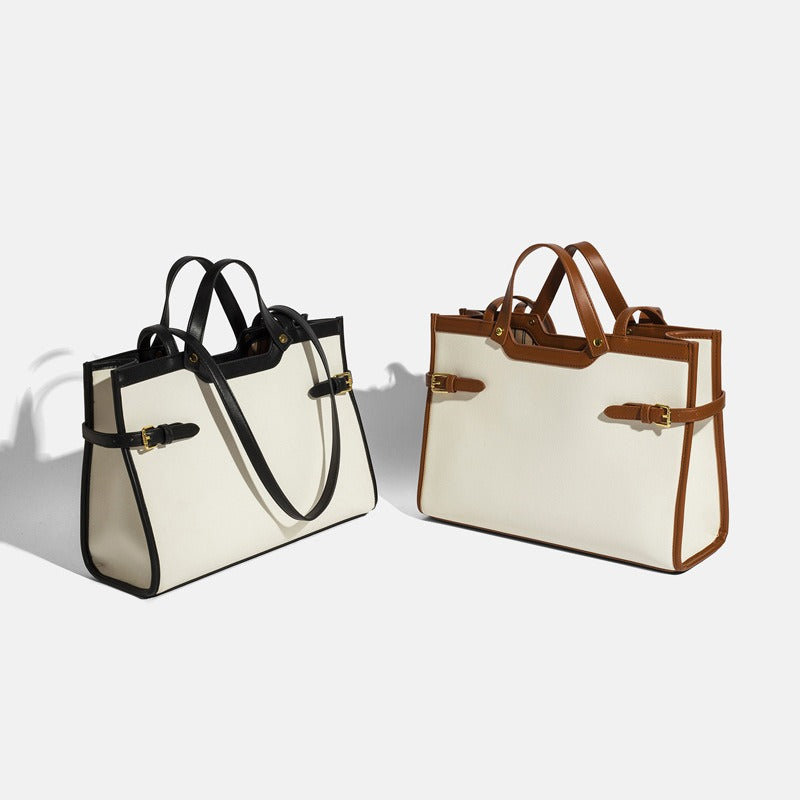 Canvas Tote Bag Commuter Handbag Single Shoulder Bag Large Capacity