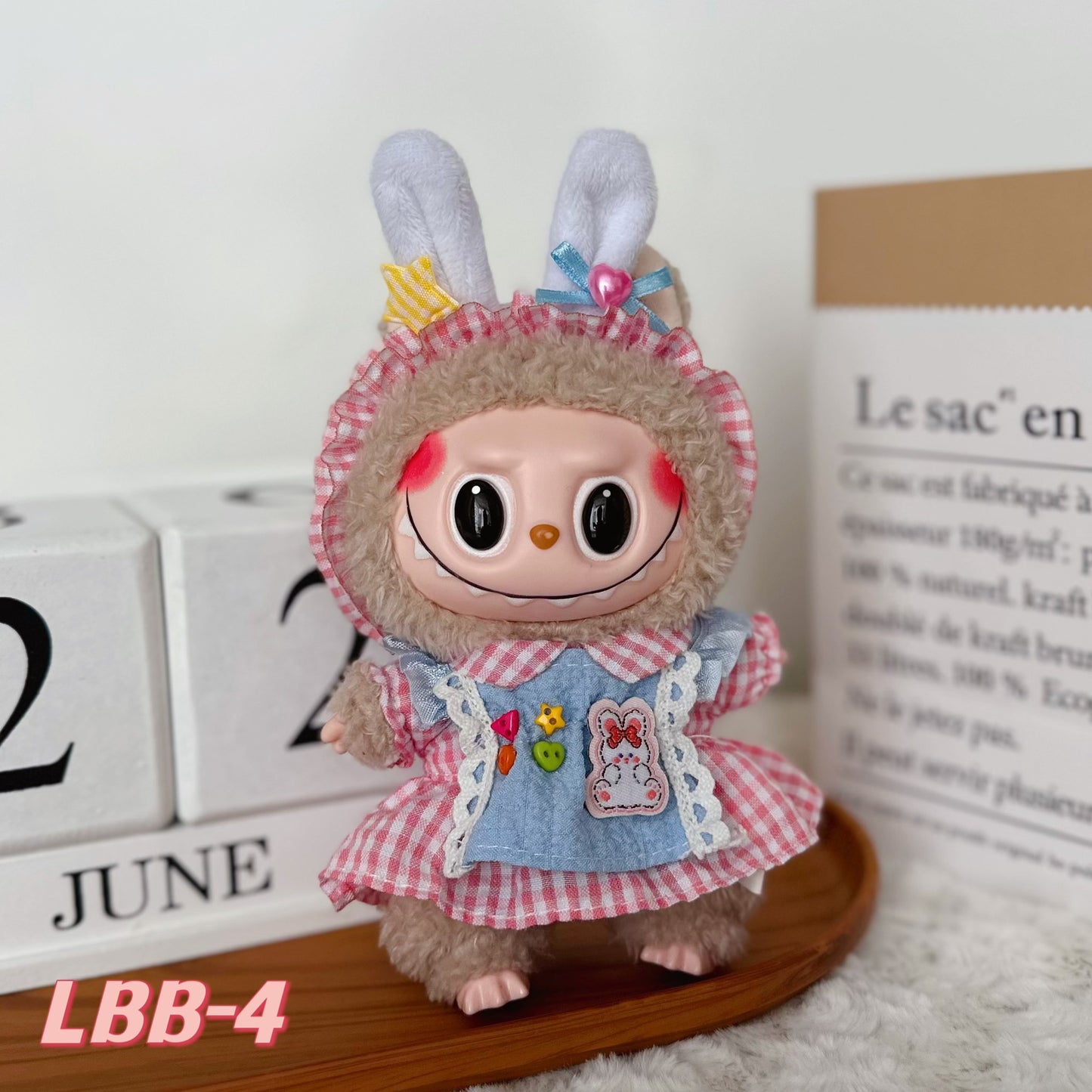 Plush Clothing Set For Labubu Party Doll Dress Up Accessories Fits 17cm Dolls