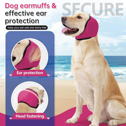 Waterproof Dog Ear Muffs for Noise Reduction, Swimming, Grooming, Anxiety Relief