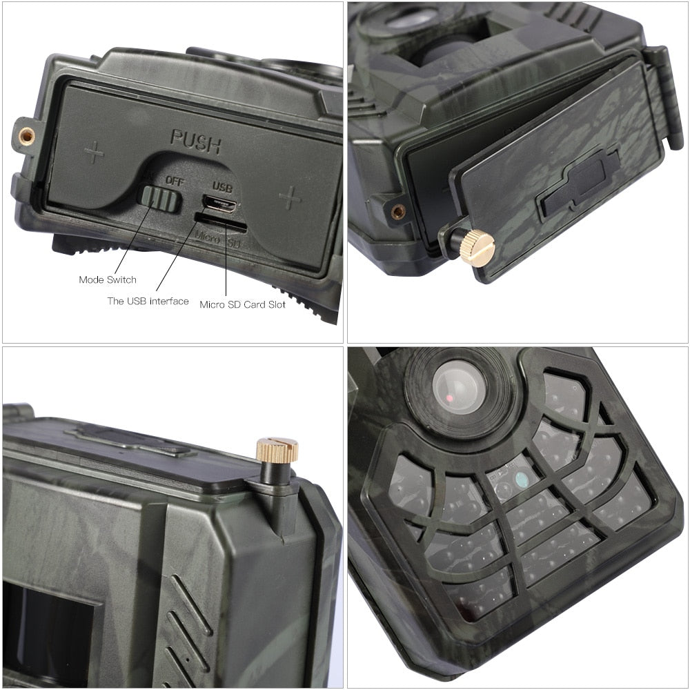 PR300C 720P HD Trail Camera Outdoor Wildlife Monitoring Night Vision Waterproof