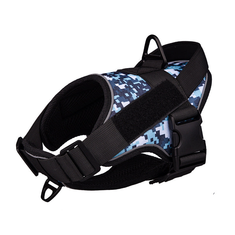 Tactical Dog Harness Vest Reflective Military Style Medium Large Dogs