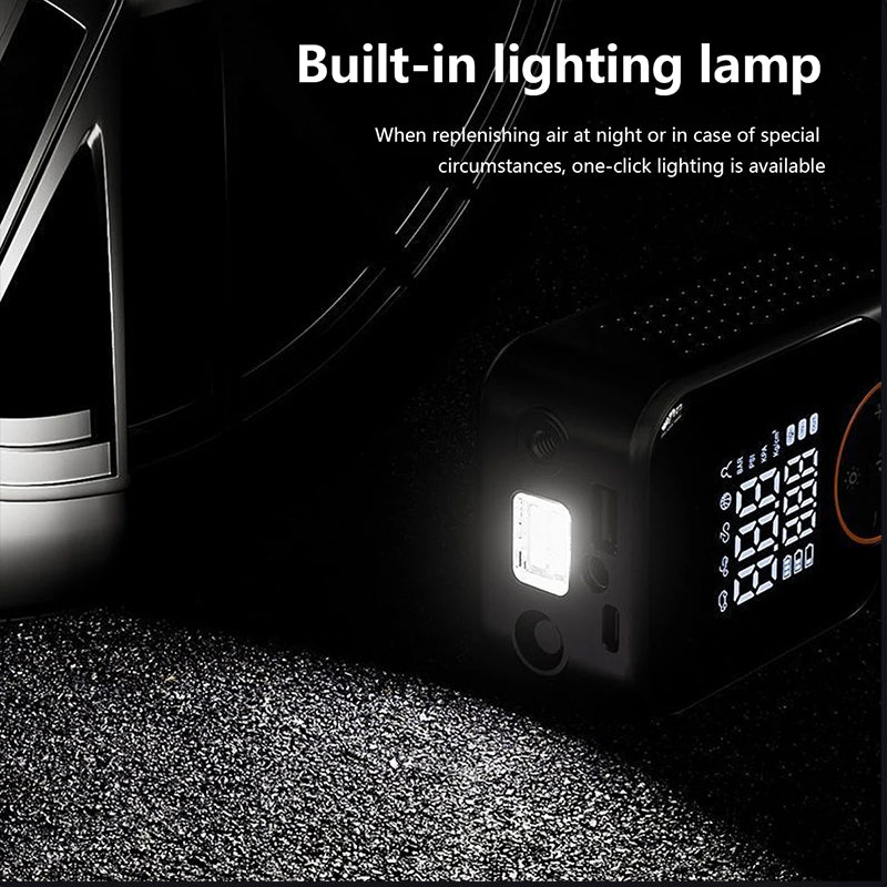 Digital Wireless Inflator for Tyres, Sports Balls, USB Rechargeable, Lightweight