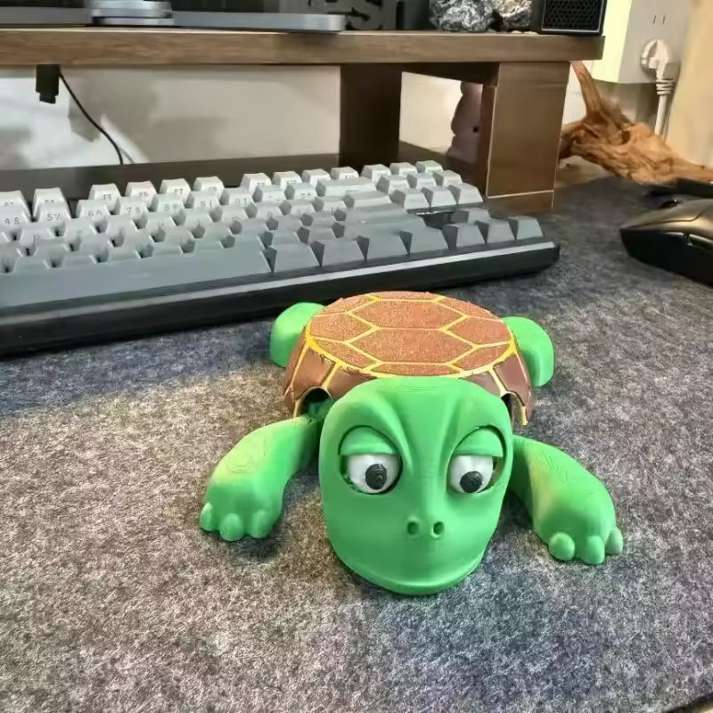 3D-Printed Turtle Coaster Stress Relief Insulated Mug Holder Home Office Decor