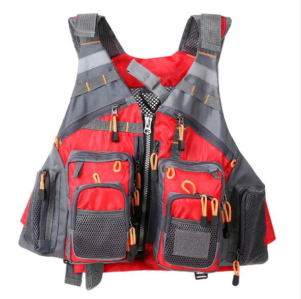 Multifunctional Fishing Life Vest Breathable Safety Utility Jacket Outdoor Sports