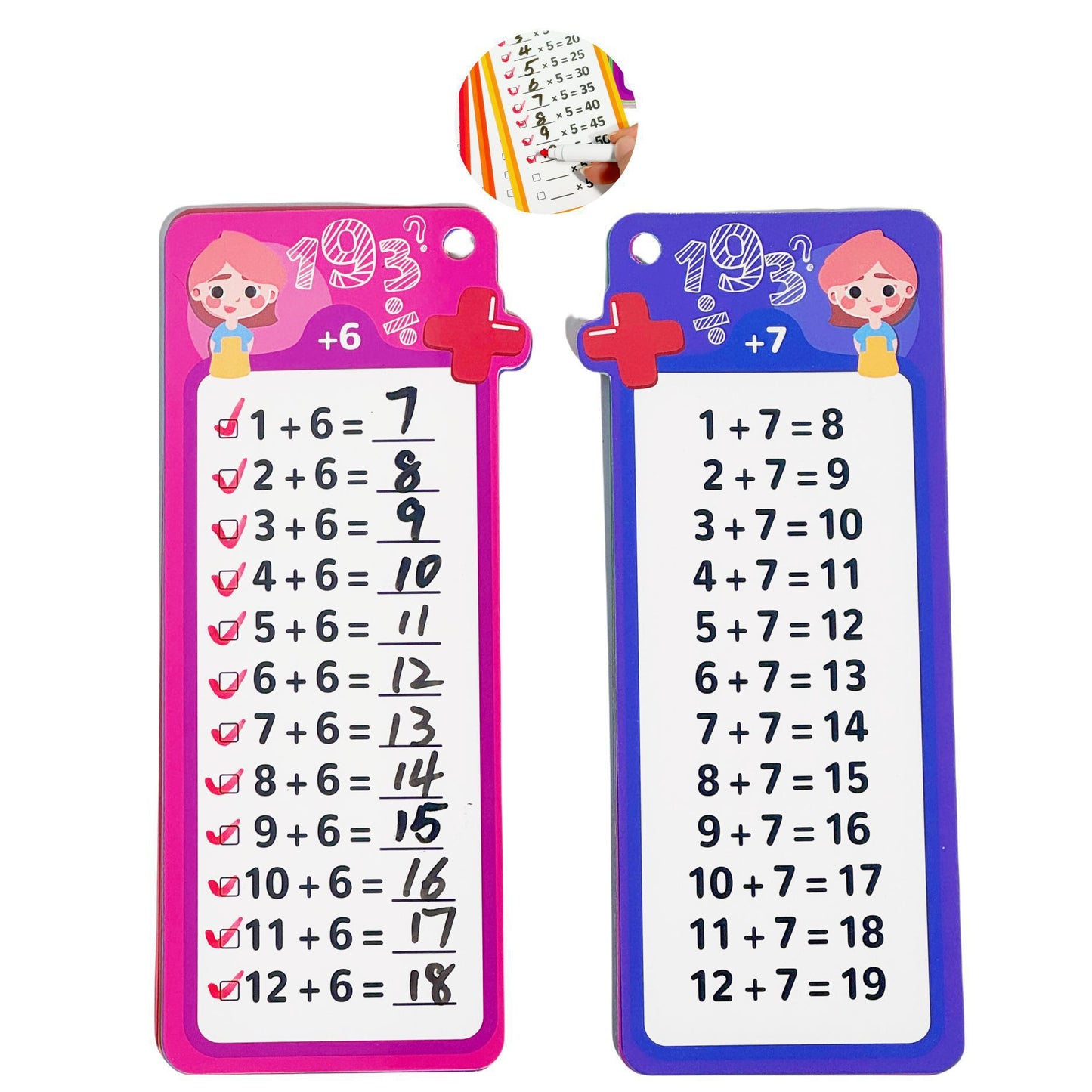 Early Education Arithmetic Learning Math Flash Cards Enhance Calculation Skills
