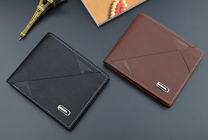 Men's Leather Men Wallet Slim RFID Blocking Credit Card Holder Secure Storage