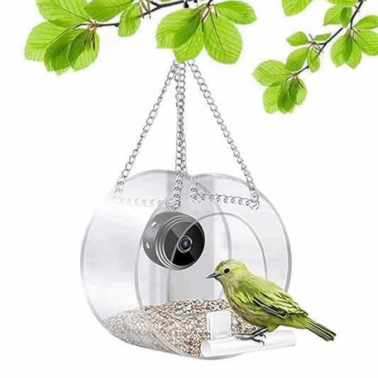 Outdoor Bird Feeder HD Camera WiFi Transparent Real Time Circular Monitoring