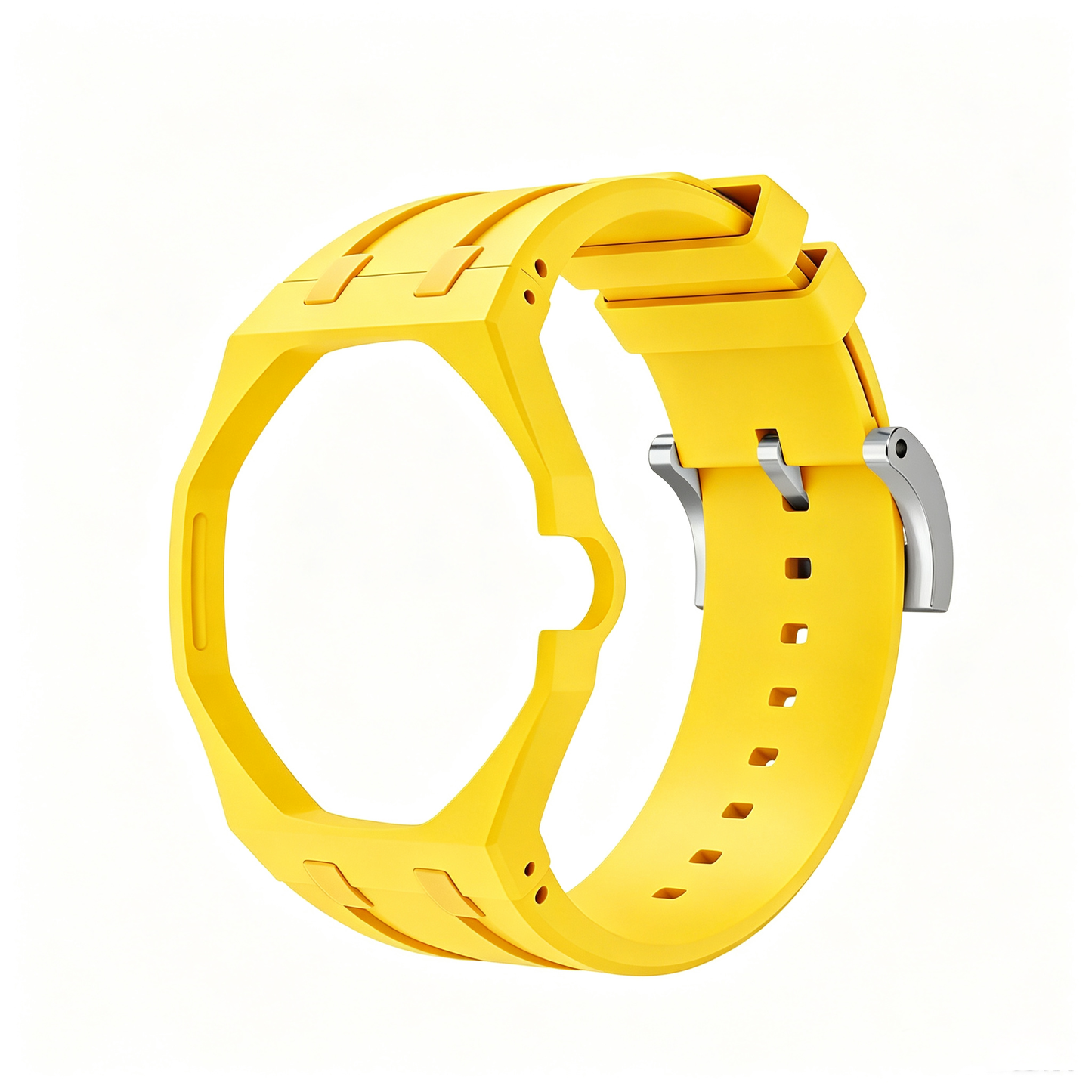 For AP x Swatch Royal Pop Watch Case Silicone Strap Adjustable Buckle Band