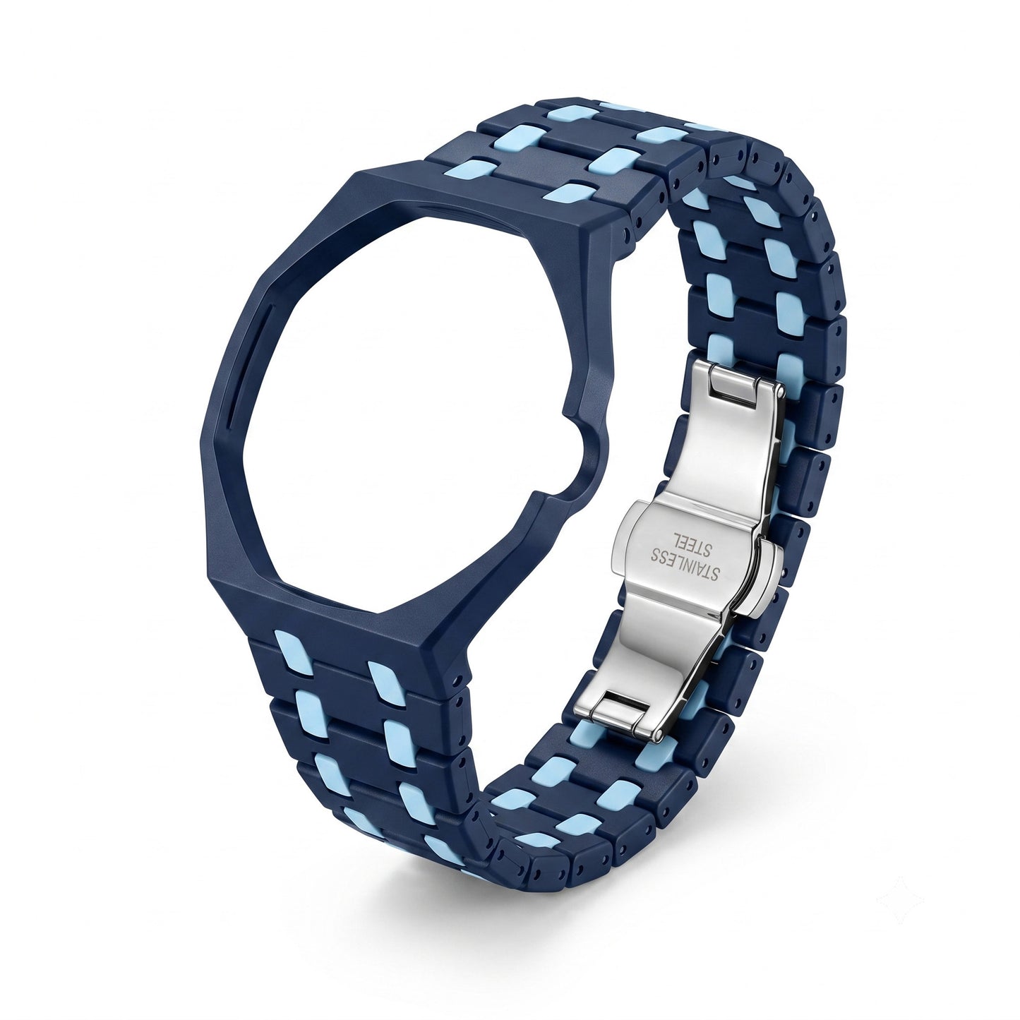 Fits AP x Swatch Royal Pop Watch Case Strap Band Mod Kit Octagonal Strip