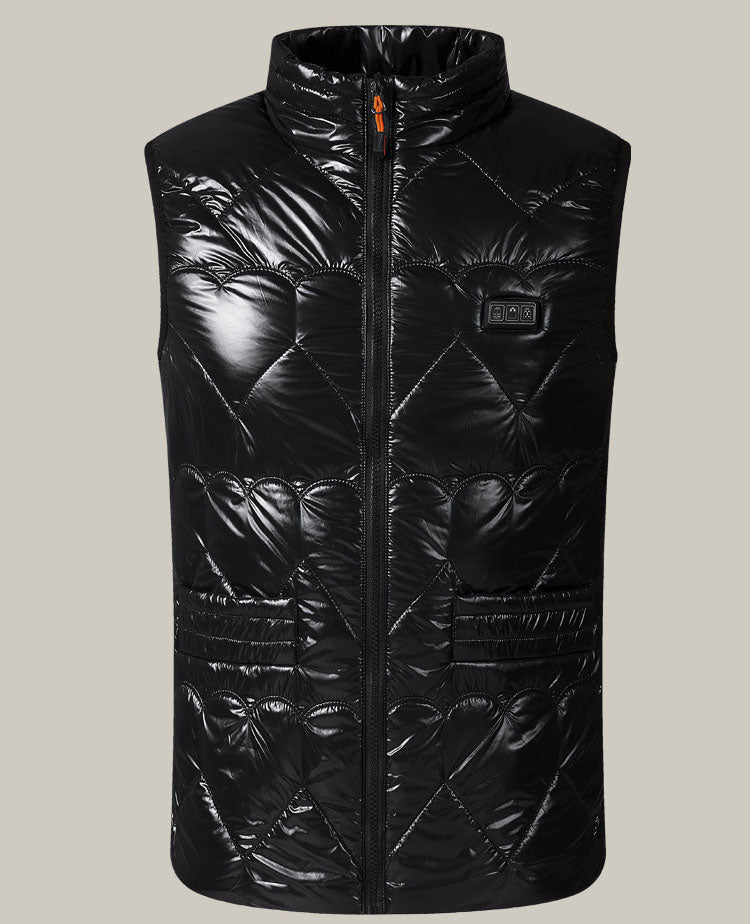 Unisex Intelligent Heated Vest with Electric Thermal Insulation and Zip Closure