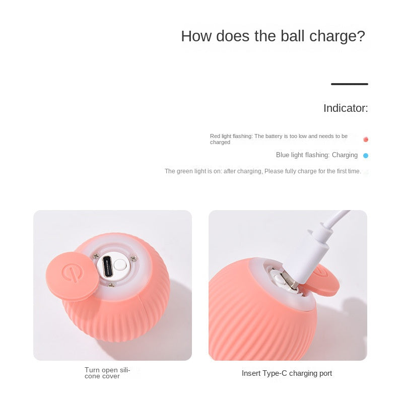 Smart Interactive Cat Toy Gravity Rolling Ball Self-Entertainment Stimulation