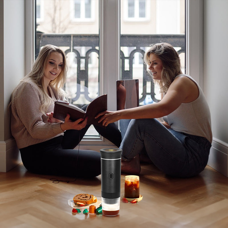 2025 Smart Portable Coffee Maker 3-in-1 Quick Heat Ground Capsule Compatibility