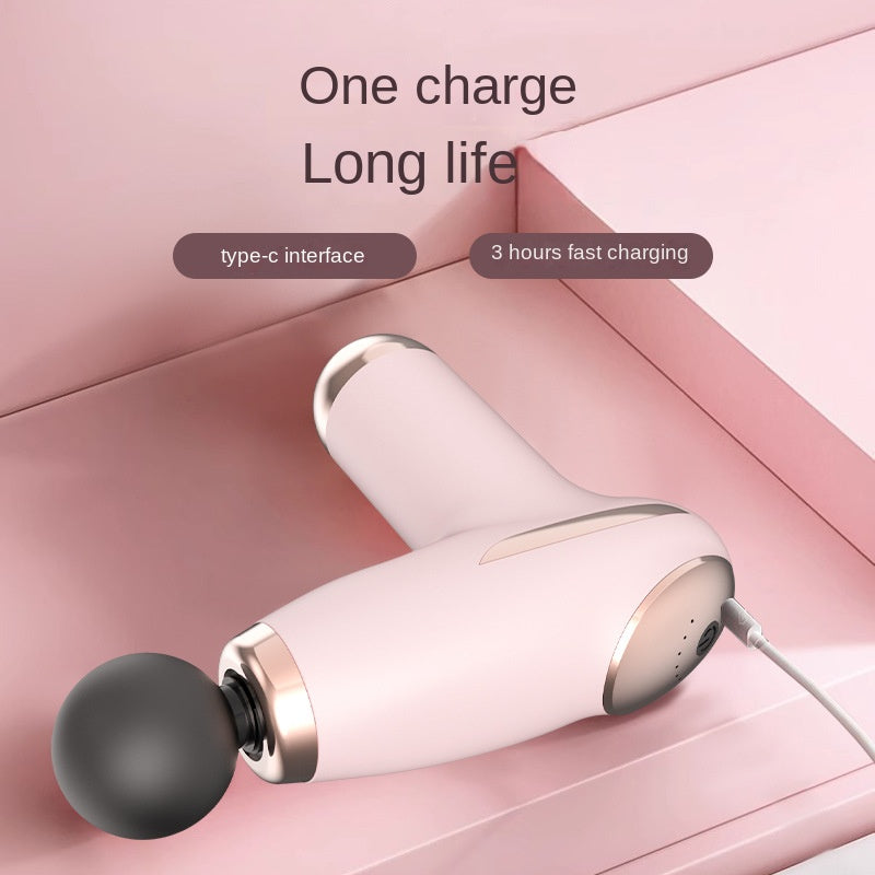 Portable Mini Muscle Massage Gun Multi-Gear Therapy Device for Yoga Recovery