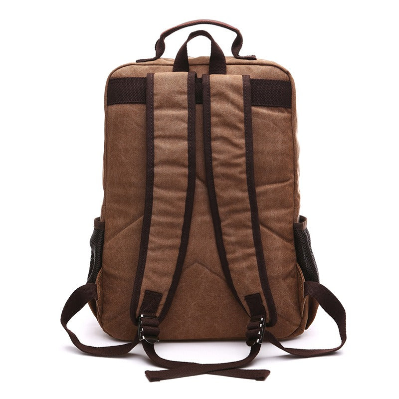 Waxed Canvas Rucksack Durable Outdoor Travel Backpack 20-35L Waterproof Hiking