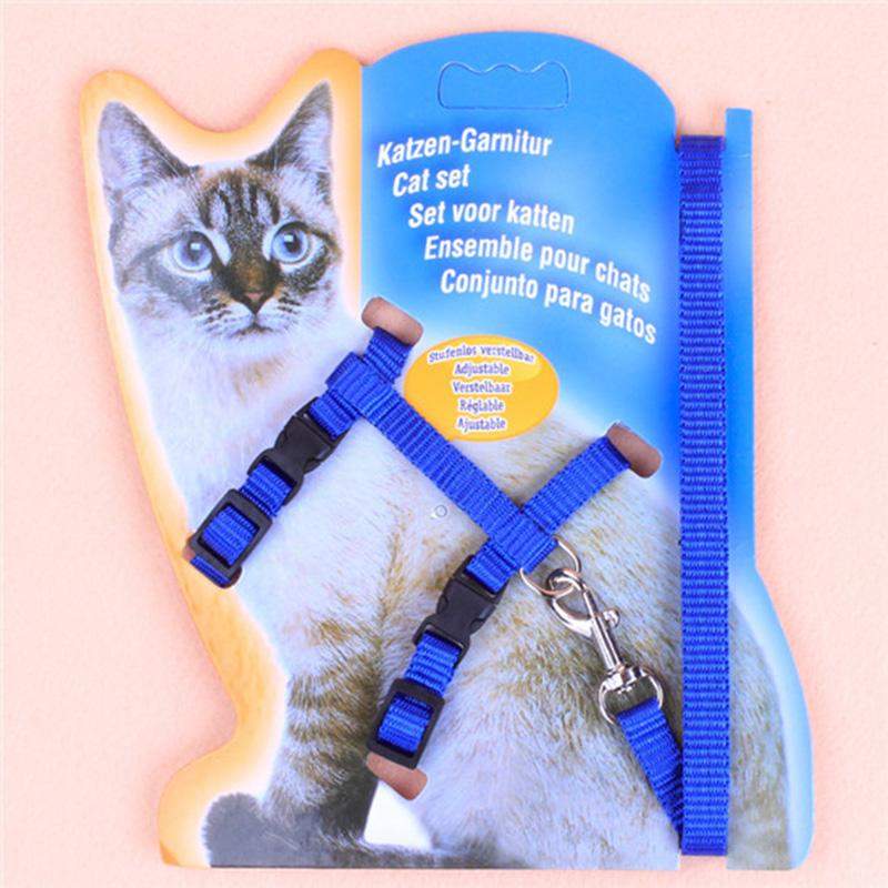 Basic Adjustable Small Pet Supplies Dog Puppy Cat Harness & Lead Set Leash