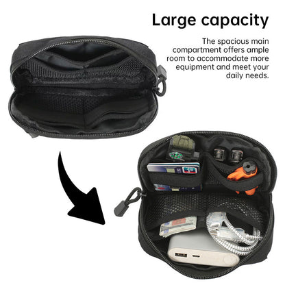 Molle Tactical Waist Pack EDC Gear Storage Outdoor Hunting Equipment Organizer