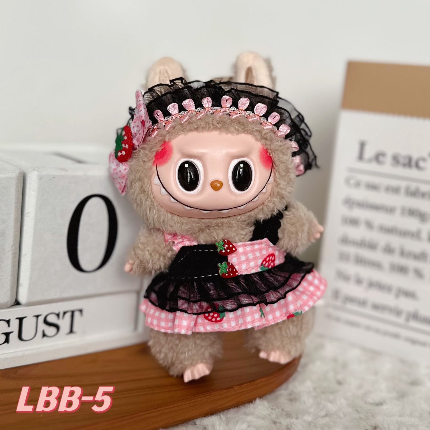 Plush Clothing Set For Labubu Party Doll Dress Up Accessories Fits 17cm Dolls