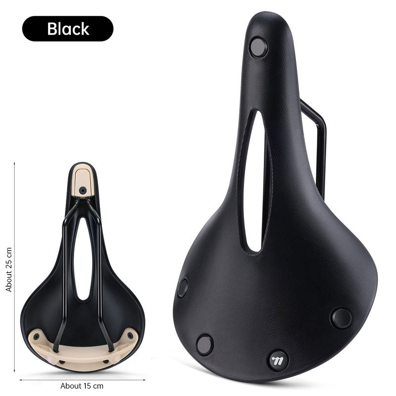 Vintage Bicycle Saddle Anti-slip, Lightweight, Hollow Design for Optimal Comfort