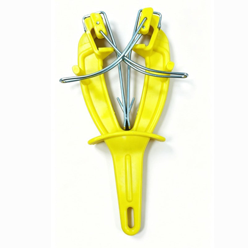 V Shaped Knife Sharpener With Mount Bracket Fixed Or Handheld Blue Yellow Black