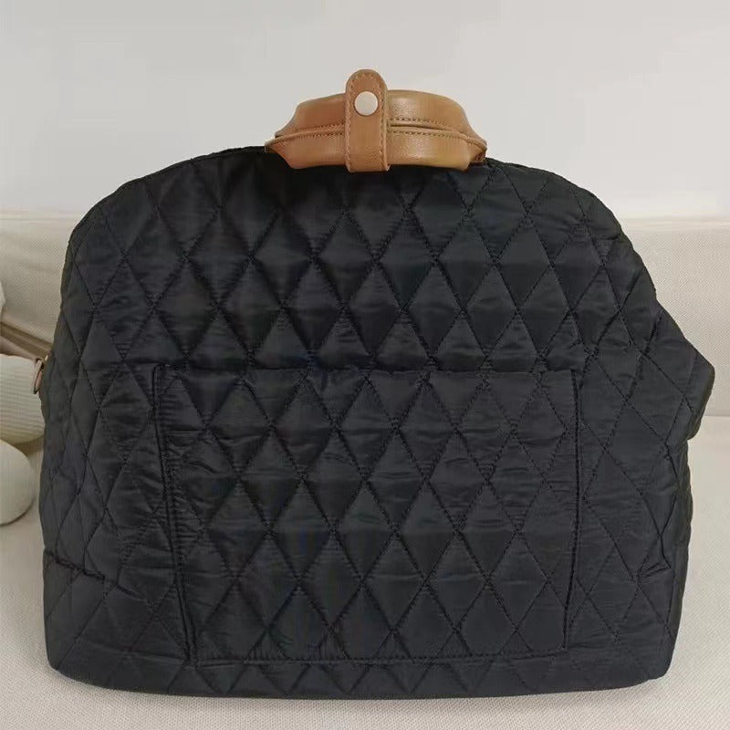 Luxury Quilted Dog Carrier & Travel Bed Lightweight Portable Pet Bag Cat Animal