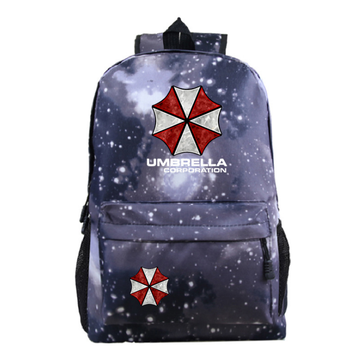 Canvas Backpack Durable School Bag Teenagers Lightweight For Resident Evil Fans