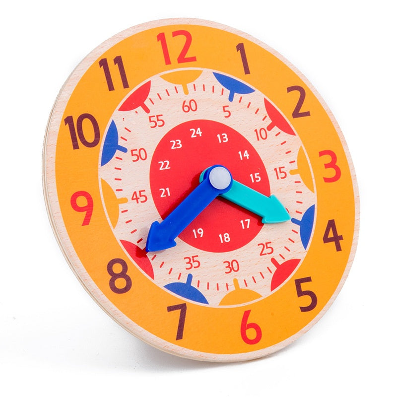 Kids Educational Clock Toy Enhances Time Learning Cognitive Development Skills