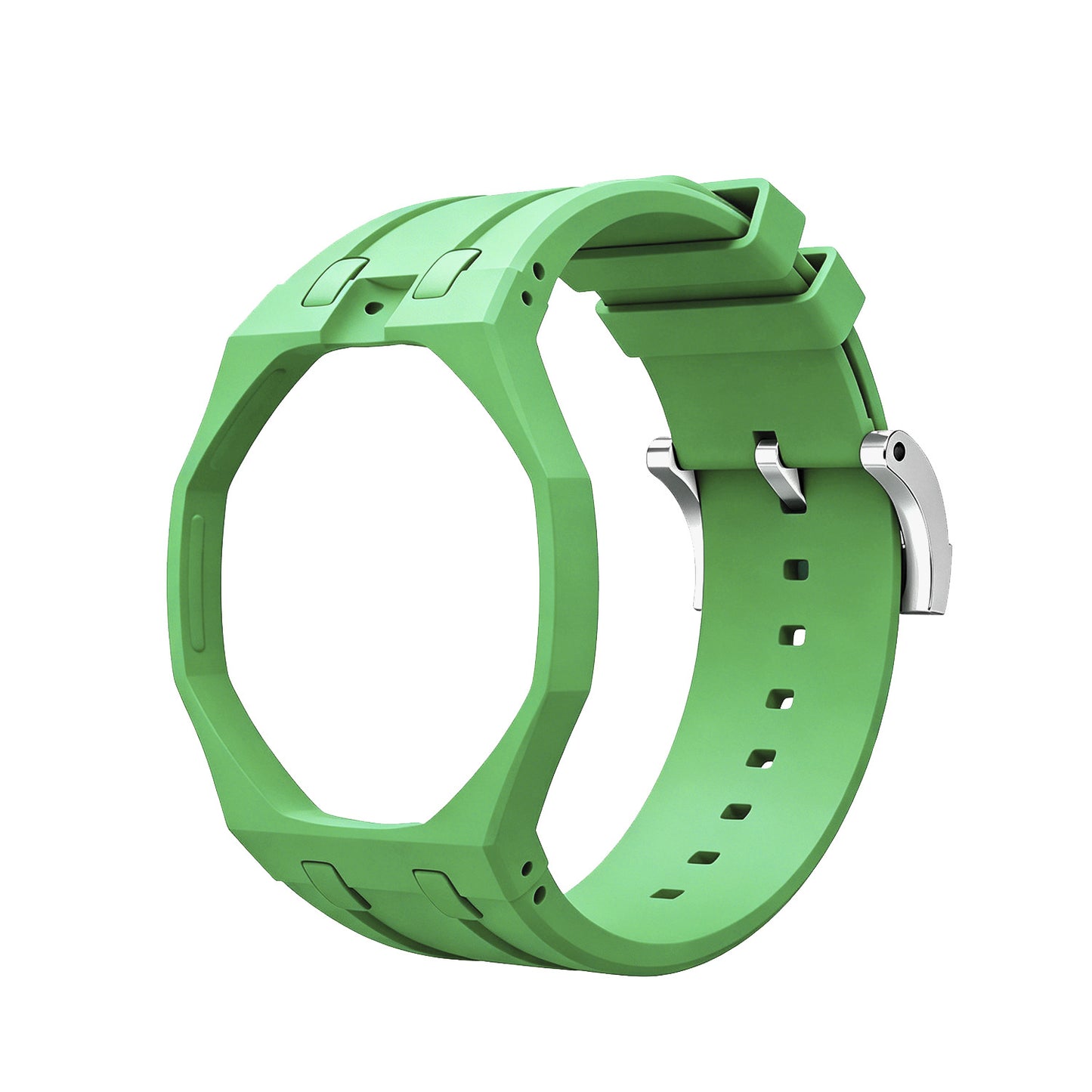 For AP x Swatch Royal Pop Watch Case Silicone Strap Adjustable Buckle Band