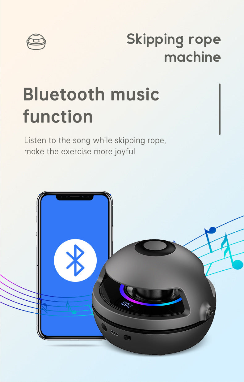 Smart Jump Rope Machine 10-Level Adjustable Speed LED Display Bluetooth Sync
