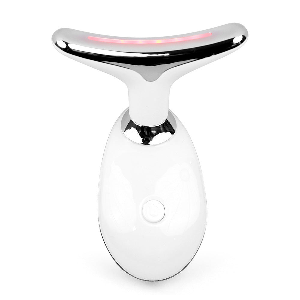 Neck Skin Revitalization Device LED Light Vibration Wrinkle Reduction Therapy