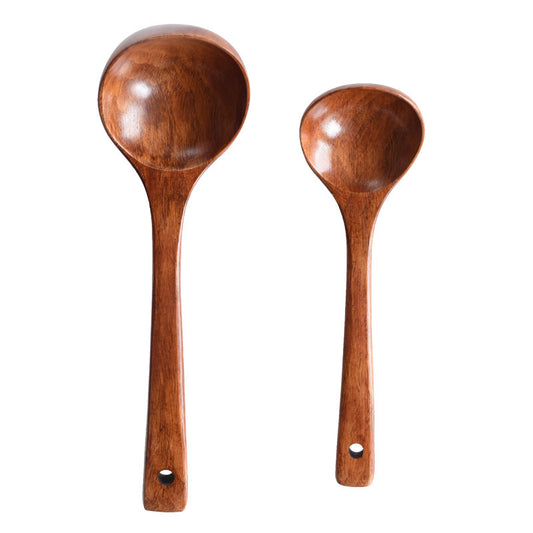 Wooden Kitchen Spoons Round Bowls Smooth Finish Home Utensils Tableware Wood