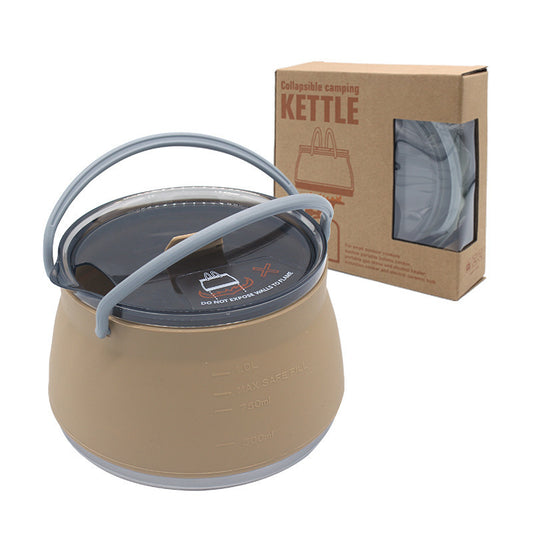 Travel Camping Silicone Kettle Lightweight Collapsible Space Efficient Design