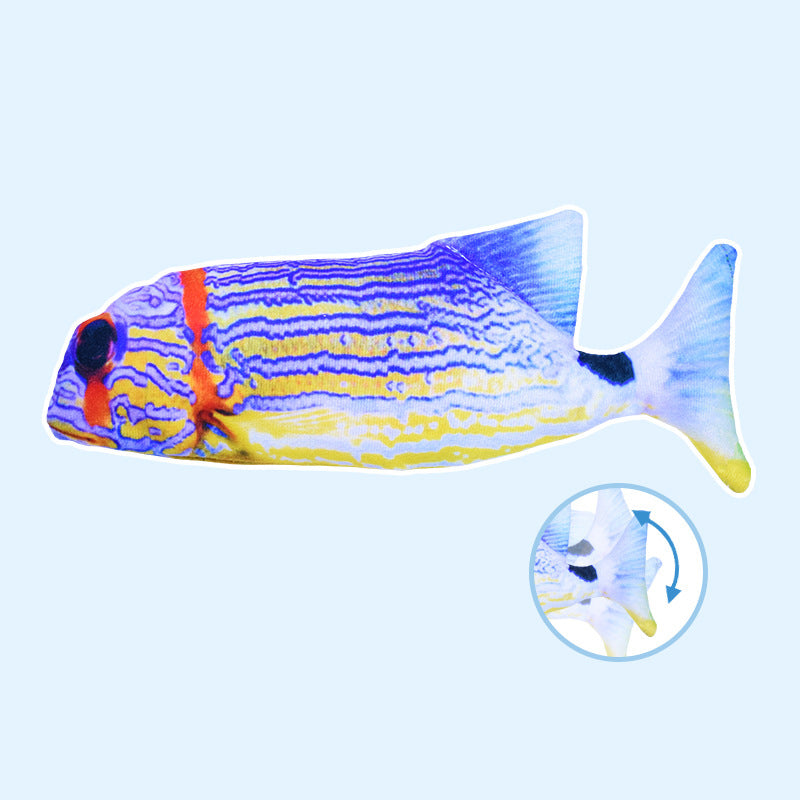 Electric Jumping Fish Cat Toy Simulating Real Movement Light Sound Toys Cats