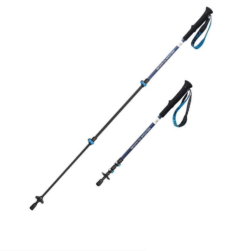 Adjustable Telescopic Carbon Fibre Trekking Pole Lightweight Hiking Accessory
