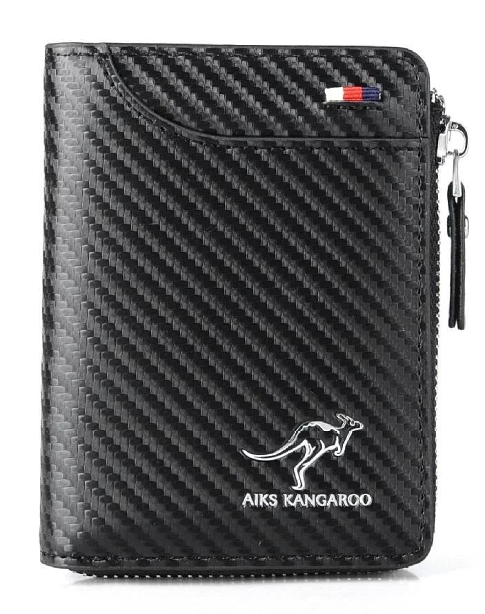 Men's Faux Leather Wallet Slim RFID Blocking Bifold Credit Card Holder Secure