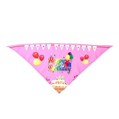 Adjustable Holiday Festive Pet Bandana Scarf Bib Seasonal Design for Dogs Cats