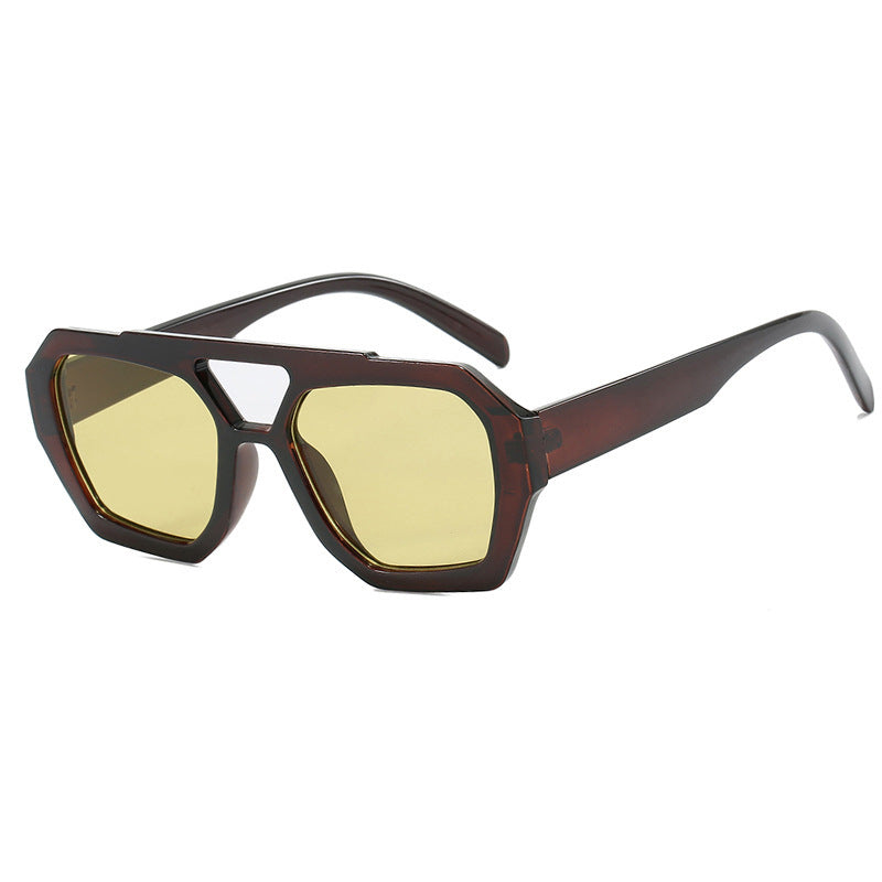 Women's Double Beam Women Sunglasses Fashion Eyewear UV Protection Stylish