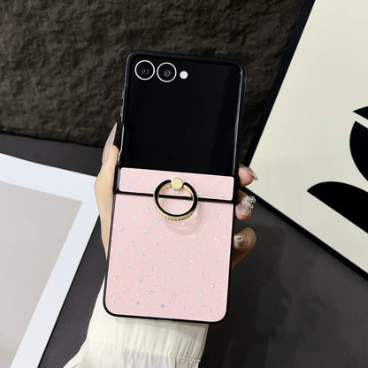 For Samsung Z Flip 7 6 5 4 Protective Case Star Ring Holder Polycarbonate