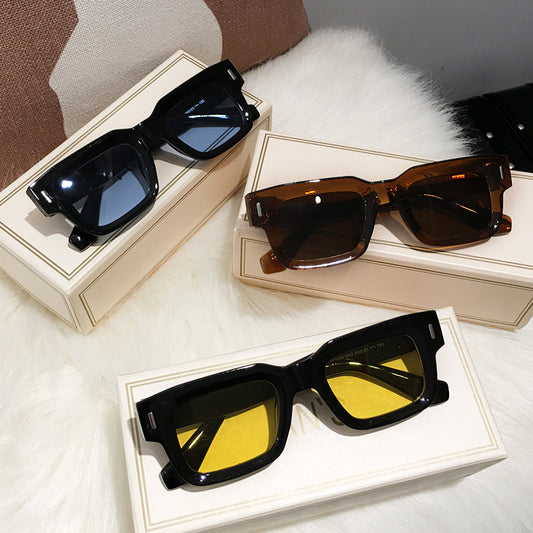 Rectangular Frame Sunglasses UV400 Protection Scratch Resistant Polarized Lens