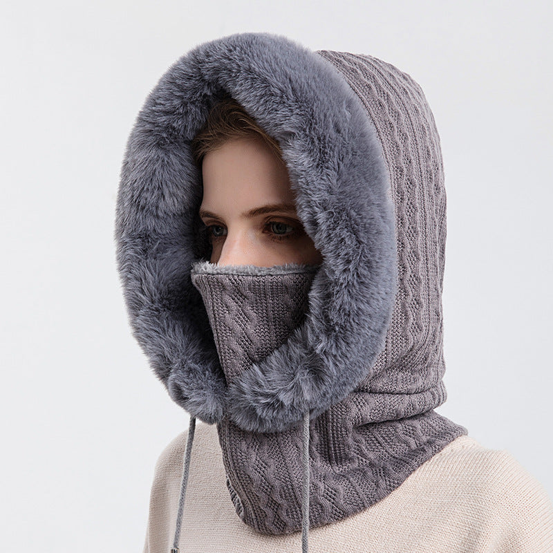 Winter Cap Necktie Feature Pullover Polyester Headgear Adjustable 56-59cm Fit