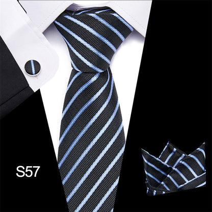 Men's 3pc Tie Set Suit Accessory 53 Options Elegant Designs Smart Business