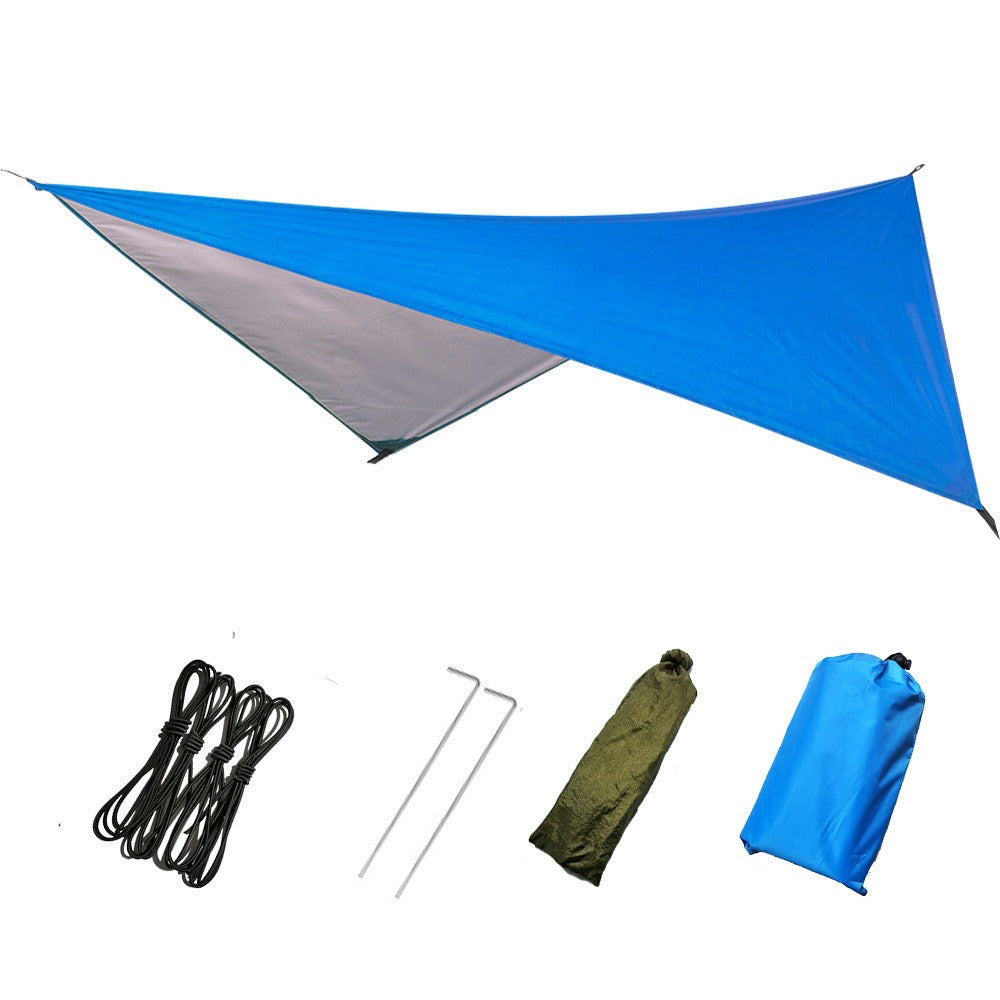 Waterproof Triangular Canopy Tent UV Protection Outdoor Beach Camping Shelter