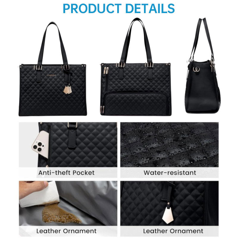 Insulated Tote Bag 15.6 Inch Laptop Storage Temperature Control Water Resistant