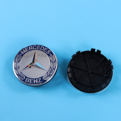 75mm Wheel Centre Cap Cover Fits Mercedes Benz Caps Hub Blue Red