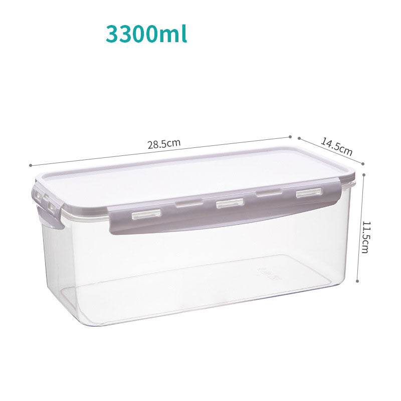 Rectangular Airtight Food Storage Boxes Stackable Microwave Safe White Blue Lids