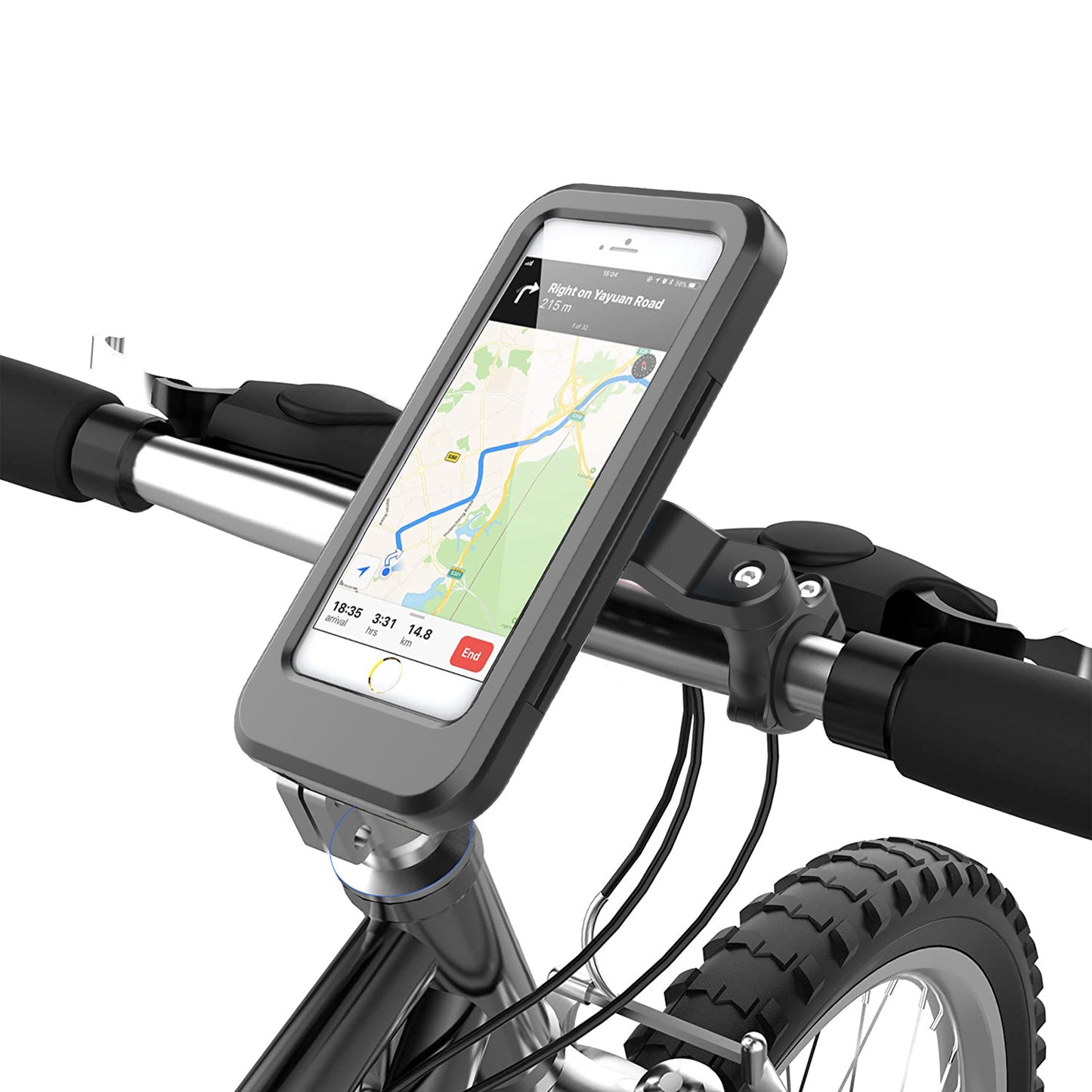 Bicycle Navigation Mount Touchscreen Water Resistant GPS Secure Equipment Holder