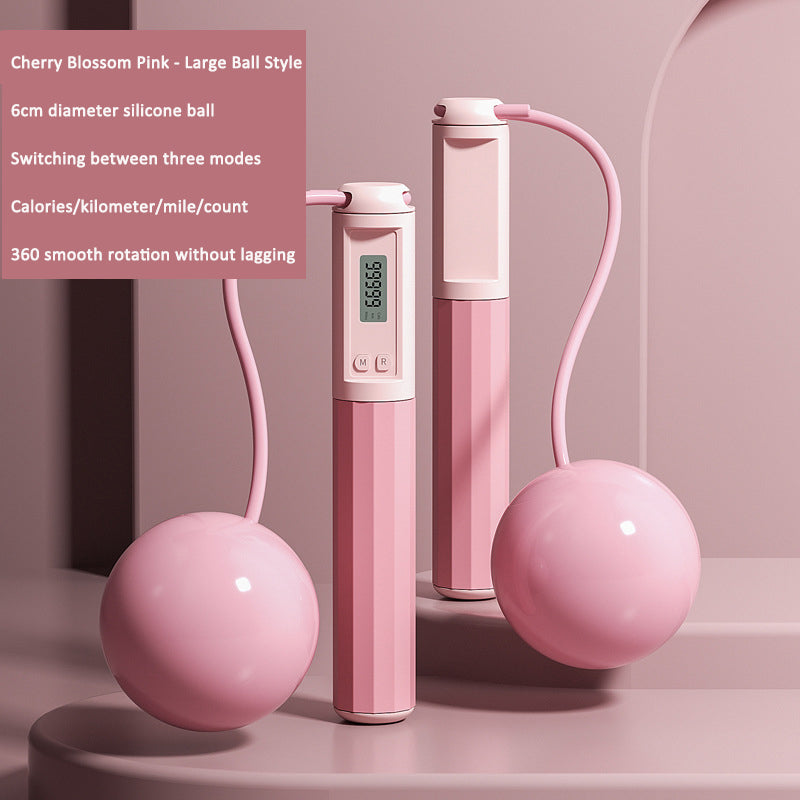 Adjustable Sports Skipping Rope Silicone Ball Speed Fitness Training Equipment