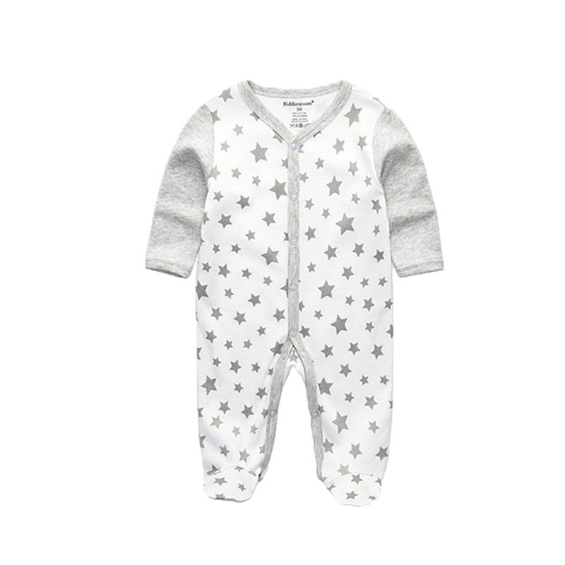 Newborn 100% Cotton Baby Jumpsuit | Neutral Infant Sleepwear | Ages 0-12 Months